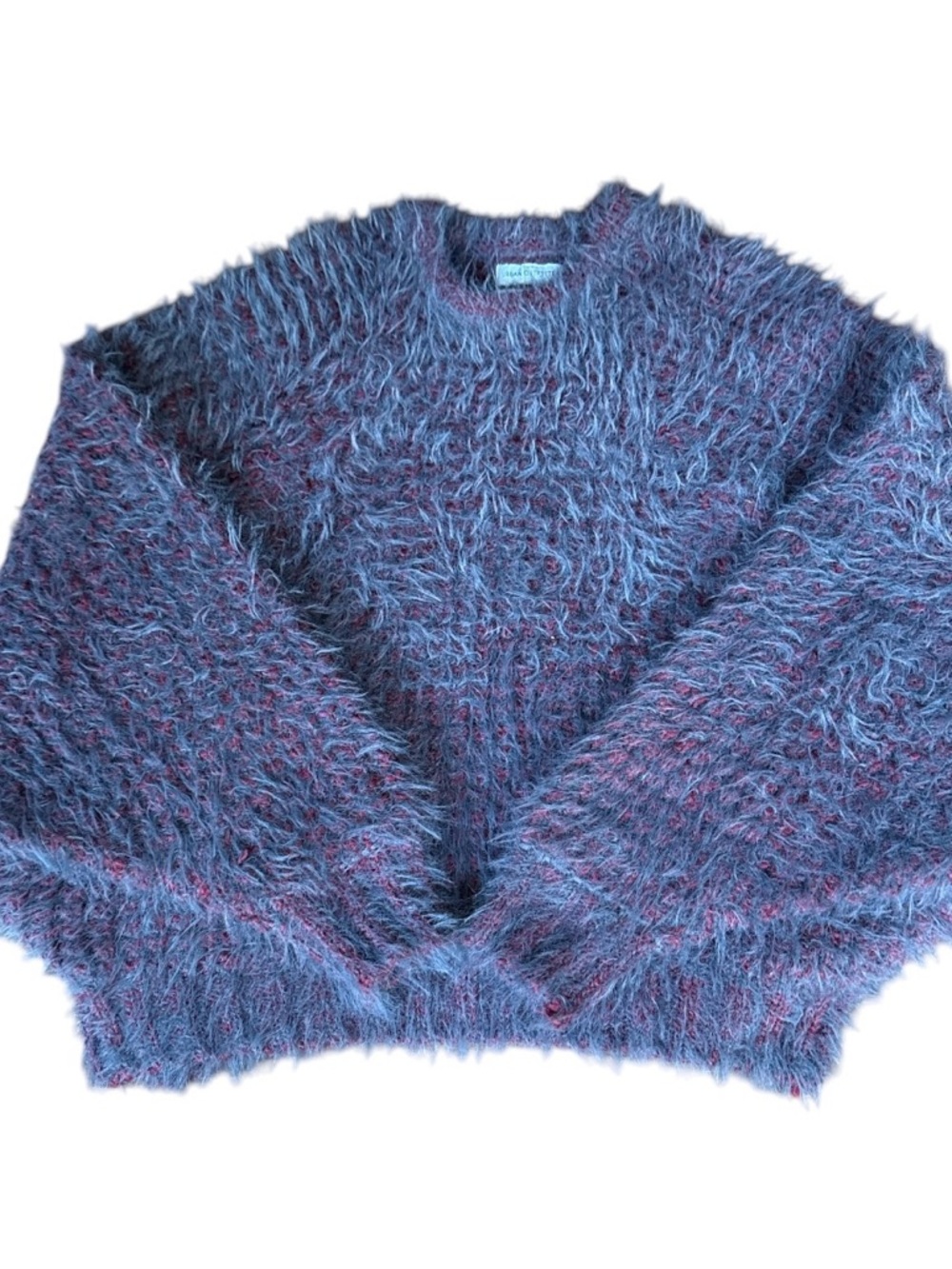 URBAN OUTFITTERS SOFT EYELASH CHUNKY 2 TONE SWEATER